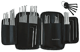 62 piece lockpicking set